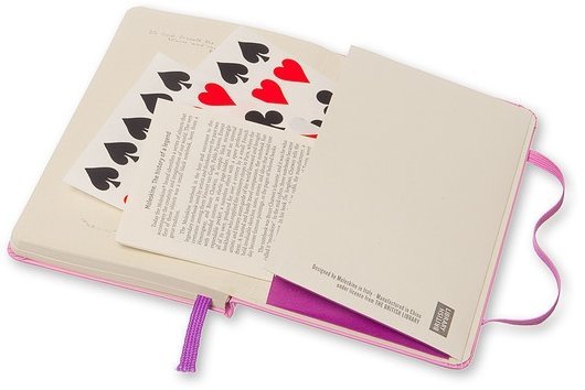Блокнот Moleskine ALICE IN WONDERLAND POCKET Limited Edition, линейка, розовый