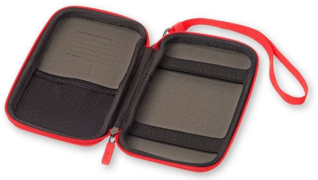 Чехол для путешествий Moleskine Journey Pouch Small, ремешок на запястье, красный