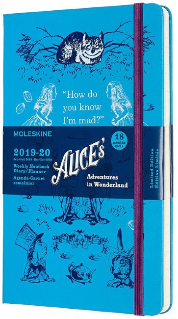 Еженедельник Moleskine ACADEMIC ALICE WKNT Large, датированный на 18 месяцев, голубой Еженедельник Moleskine ACADEMIC ALICE WKNT Large, датированный на 18 месяцев, голубой