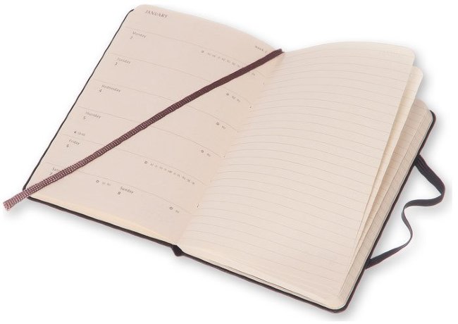 Еженедельник Moleskine CLASSIC WKNT POCKET, A6, черный Еженедельник Moleskine CLASSIC WKNT POCKET, A6, черный