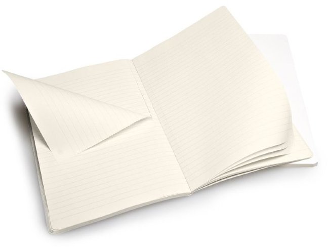 Блокнот Moleskine VOLANT LARGE, линейка, белый (2шт) Блокнот Moleskine VOLANT LARGE, линейка, белый (2шт)