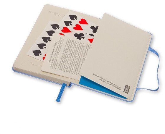 Блокнот Moleskine ALICE IN WONDERLAND POCKET Limited Edition, нелинованный, голубой