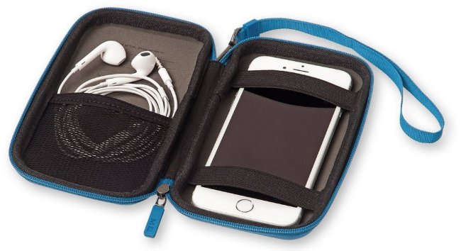 Чехол для путешествий Moleskine Journey Pouch Small, ремешок на запястье, синий