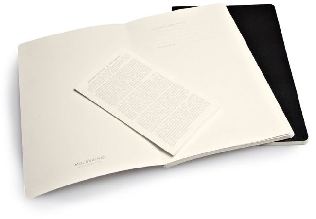 Блокнот Moleskine VOLANT LARGE, линейка, черный (2шт) Блокнот Moleskine VOLANT LARGE, линейка, черный (2шт)