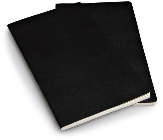 Блокнот Moleskine VOLANT LARGE, линейка, черный (2шт) Блокнот Moleskine VOLANT LARGE, линейка, черный (2шт)