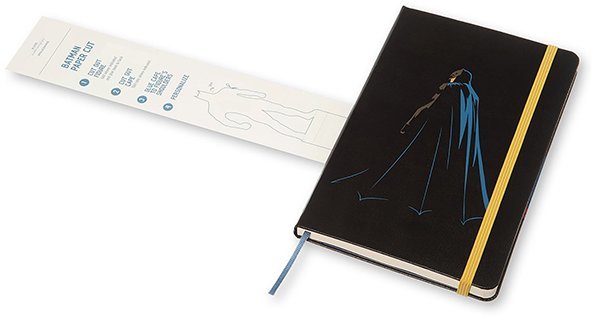 Блокнот Moleskine BATMAN VS SUPERMAN LARGE Limited Edition, линейка, черный (Batman)