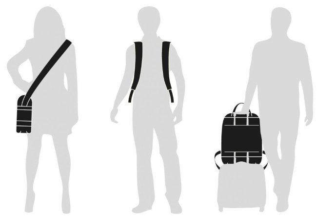 Рюкзак для ноутбука 15.4" Moleskine, черный Рюкзак для ноутбука 15.4" Moleskine, черный