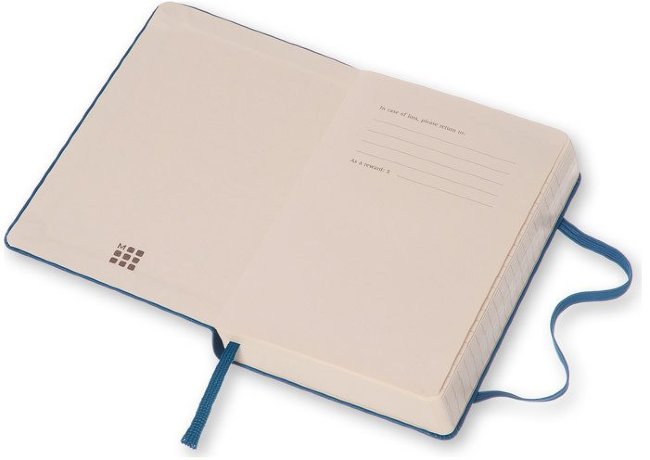 Ежедневник Moleskine CLASSIC DAILY POCKET, A6, синий стальной