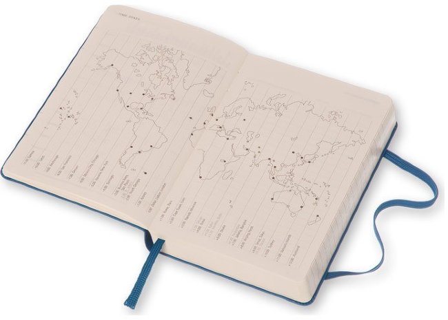 Ежедневник Moleskine CLASSIC DAILY POCKET, A6, синий стальной