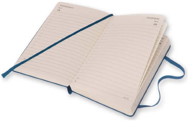Ежедневник Moleskine CLASSIC DAILY POCKET, A6, синий стальной
