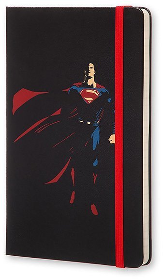 Блокнот Moleskine BATMAN VS SUPERMAN LARGE Limited Edition, линейка, черный (Superman)