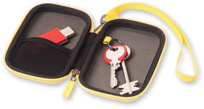 Чехол для путешествий Moleskine Journey Pouch XS, ремешок на запястье, желтый Чехол для путешествий Moleskine Journey Pouch XS, ремешок на запястье, желтый