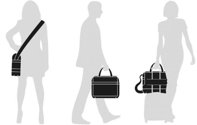 Сумка для ноутбука 15.4" Moleskine, черный Сумка для ноутбука 15.4" Moleskine, черный