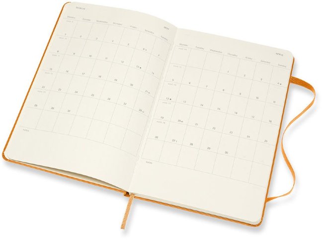 Еженедельник Moleskine CLASSIC WKLY Large 130х210мм 144стр. оранжевый Еженедельник Moleskine CLASSIC WKLY Large 130х210мм 144стр. оранжевый
