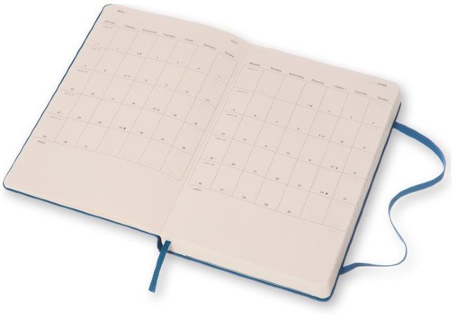 Ежедневник Moleskine CLASSIC DAILY LARGE, A5, синий стальной