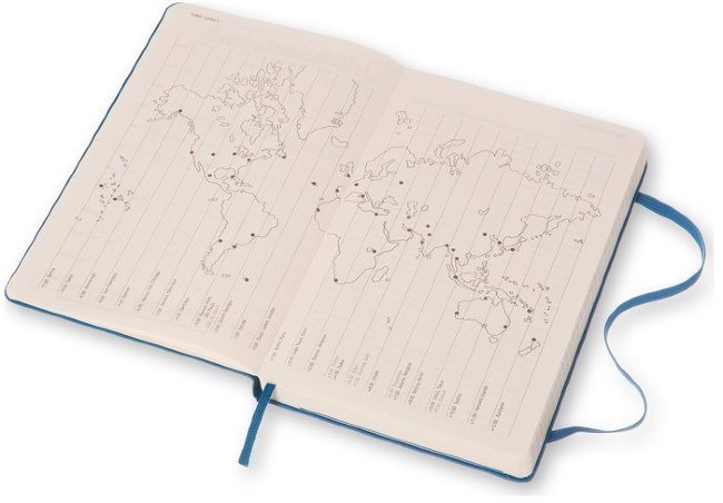 Ежедневник Moleskine CLASSIC DAILY LARGE, A5, синий стальной