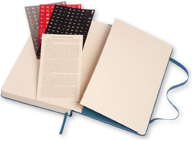 Ежедневник Moleskine CLASSIC DAILY LARGE, A5, синий стальной