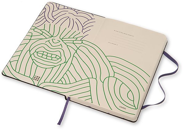 Блокнот Moleskine THE AVENGERS (Мстители) LARGE Limited Edition, линейка (Hulk)