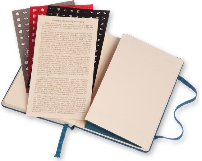 Еженедельник Moleskine CLASSIC WKNT POCKET, A6, синий стальной