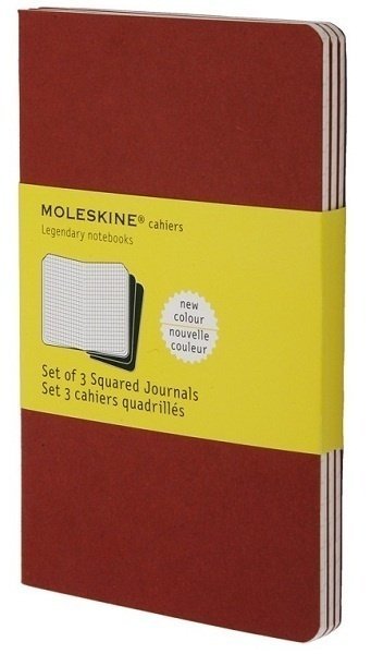 Блокнот Moleskine CAHIER JOURNAL POCKET, клетка, клюквенный (3шт) Блокнот Moleskine CAHIER JOURNAL POCKET, клетка, клюквенный (3шт)