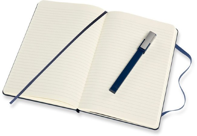 Набор Moleskine BUNDLE VERTICAL Classic Large, блокнот и ручка, линейка, синий
