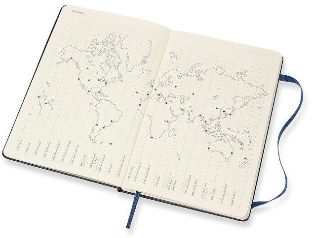 Еженедельник Moleskine CLASSIC WKNT Large 130х210мм 144стр. синий сапфир Еженедельник Moleskine CLASSIC WKNT Large 130х210мм 144стр. синий сапфир