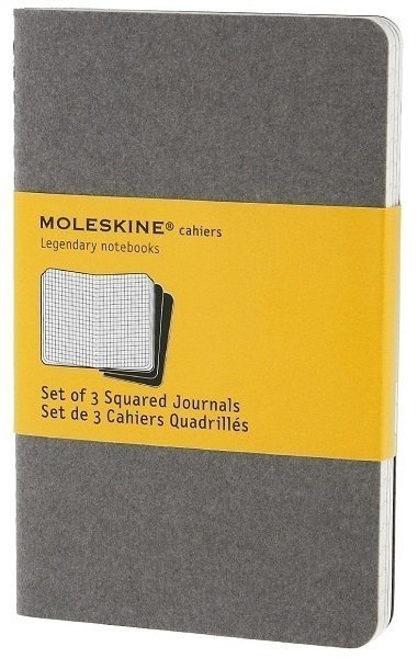 Блокнот Moleskine CAHIER JOURNAL POCKET, клетка, серый (3шт) Блокнот Moleskine CAHIER JOURNAL POCKET, клетка, серый (3шт)