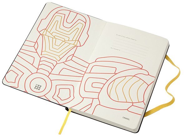 Блокнот Moleskine THE AVENGERS (Мстители) LARGE Limited Edition, линейка (Ironman)