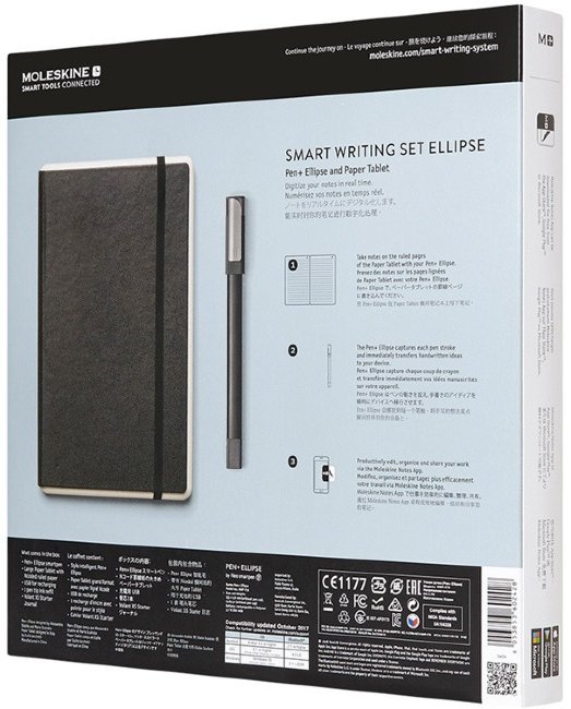 Набор Smart Writing Moleskine, блокнот Paper Tablet и ручка SMART PEN+ Ellipse Набор Smart Writing Moleskine, блокнот Paper Tablet и ручка SMART PEN+ Ellipse