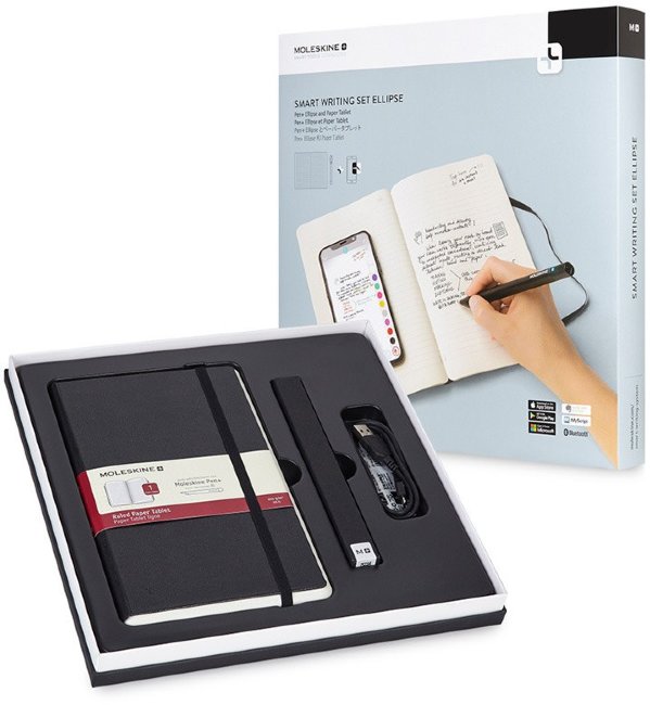 Набор Smart Writing Moleskine, блокнот Paper Tablet и ручка SMART PEN+ Ellipse Набор Smart Writing Moleskine, блокнот Paper Tablet и ручка SMART PEN+ Ellipse