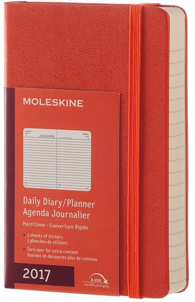 Ежедневник Moleskine CLASSIC DAILY POCKET, A6, оранжевый