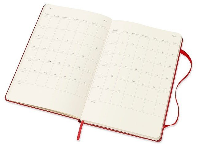 Еженедельник Moleskine CLASSIC WKLY Large 130х210мм 144стр. красный