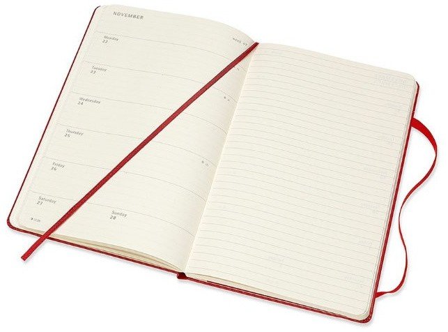 Еженедельник Moleskine CLASSIC WKLY Large 130х210мм 144стр. красный