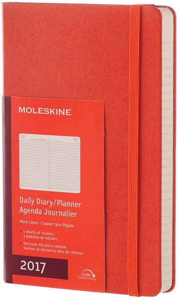 Ежедневник Moleskine CLASSIC DAILY LARGE, A6, оранжевый