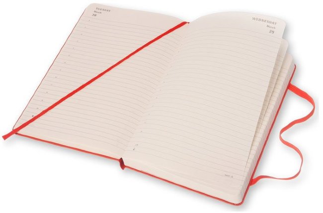 Ежедневник Moleskine CLASSIC DAILY LARGE, A6, оранжевый