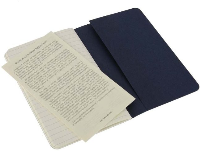 Блокнот Moleskine CAHIER JOURNAL POCKET, линейка, синий индиго (3шт) Блокнот Moleskine CAHIER JOURNAL POCKET, линейка, синий индиго (3шт)