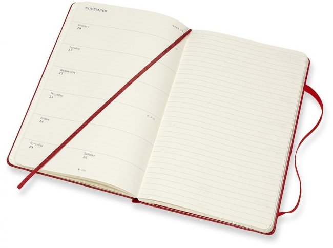 Еженедельник Moleskine ACADEMIC WKNT Large, красный Еженедельник Moleskine ACADEMIC WKNT Large, красный