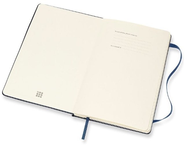 Еженедельник Moleskine CLASSIC WKLY Large 130х210мм 144стр. синий сапфир