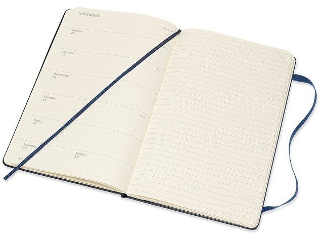 Еженедельник Moleskine CLASSIC WKLY Large 130х210мм 144стр. синий сапфир