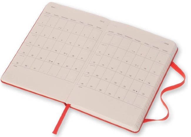 Еженедельник Moleskine CLASSIC WKNT, A6, оранжевый