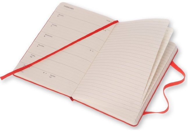 Еженедельник Moleskine CLASSIC WKNT, A6, оранжевый