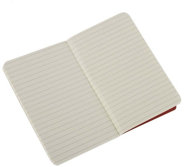 Блокнот Moleskine CAHIER JOURNAL POCKET, линейка, клюквенный (3шт)