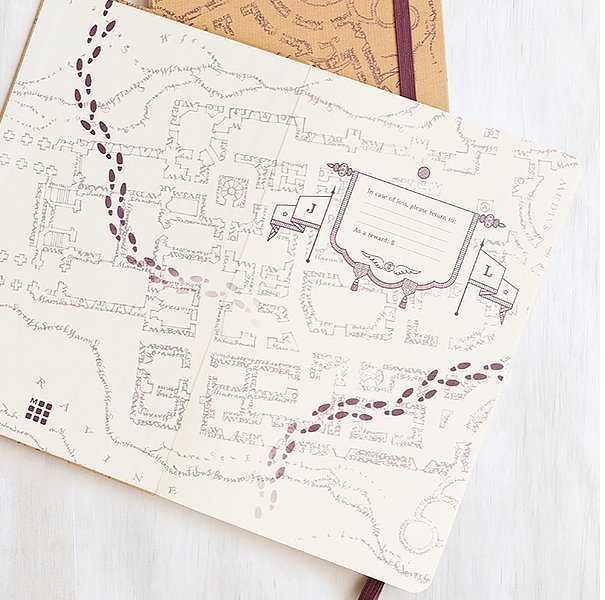 Блокнот Moleskine HARRY POTTER LARGE Limited Edition, линейка (Marauder`s Map)
