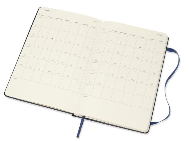 Еженедельник Moleskine ACADEMIC WKNT Large, синий сапфир