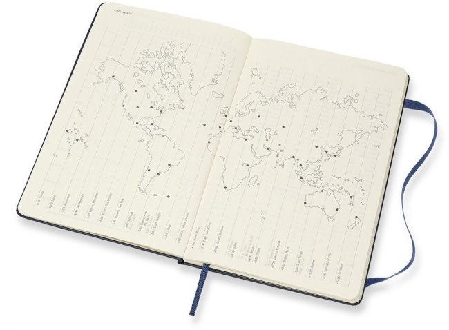 Еженедельник Moleskine ACADEMIC WKNT Large, синий сапфир