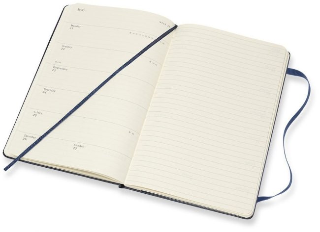 Еженедельник Moleskine ACADEMIC WKNT Large, синий сапфир