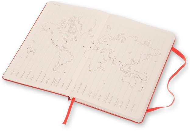 Еженедельник Moleskine CLASSIC WKNT LARGE, A5, оранжевый