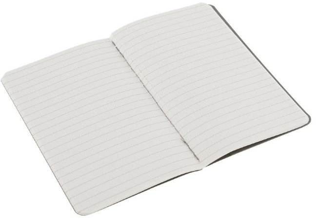 Блокнот Moleskine CAHIER JOURNAL POCKET, линейка, серый (3шт)