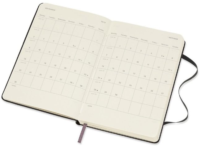 Еженедельник Moleskine ACADEMIC WKNT Pocket, черный Еженедельник Moleskine ACADEMIC WKNT Pocket, черный