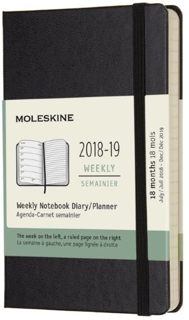 Еженедельник Moleskine ACADEMIC WKNT Pocket, черный Еженедельник Moleskine ACADEMIC WKNT Pocket, черный